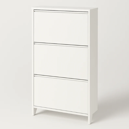 Ez Thin Wooden Shoe Rack – 3 Doors