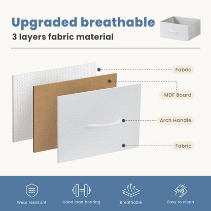 Fabric Dresser Organizer 🧺 – 5 Drawers, Versatile Storage