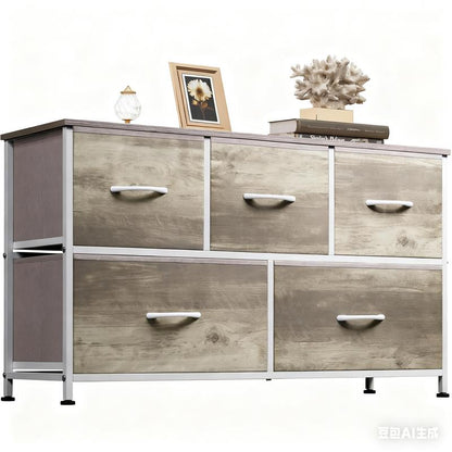 Fabric Dresser Organizer 🧺 – 5 Drawers, Versatile Storage