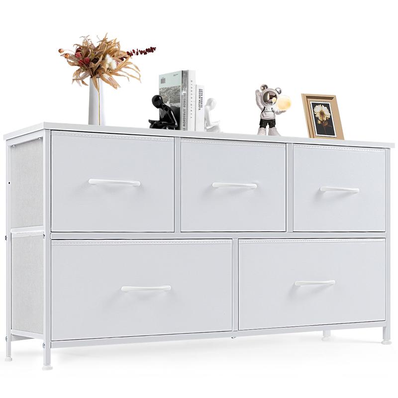 Fabric Dresser Organizer 🧺 – 5 Drawers, Versatile Storage