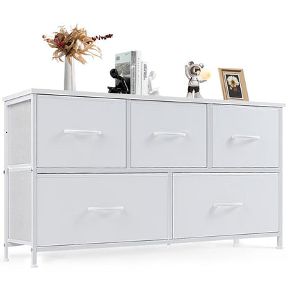 Fabric Dresser Organizer 🧺 – 5 Drawers, Versatile Storage